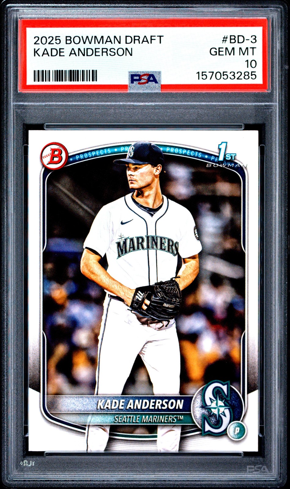 Graded 2025 Topps Bowman Draft Kade Anderson #BD3 Rookie RC Card PSA 10