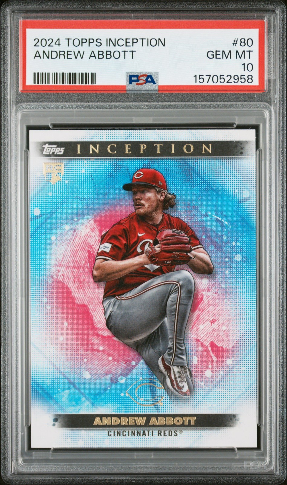 Graded 2024 Topps Inception Andrew Abbott #80 Rookie RC Card PSA 10