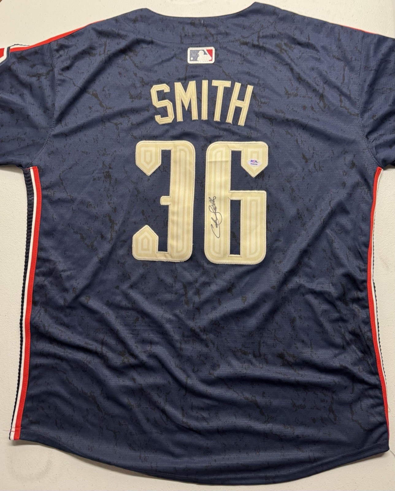 Cade Smith Signed Autographed Cleveland Guardians Jersey PSA/DNA Coa