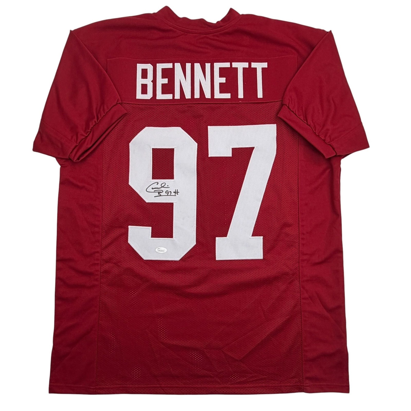 Autographed/Signed Cornelius Bennett Arizona Red Jersey Beckett BAS COA