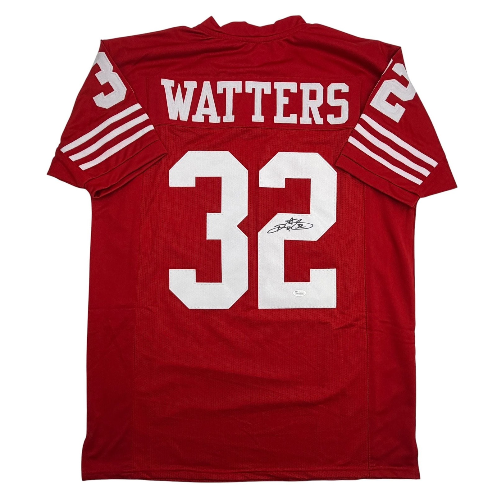 Autographed/Signed Ricky Watters San Francisco Red Football Jersey JSA COA