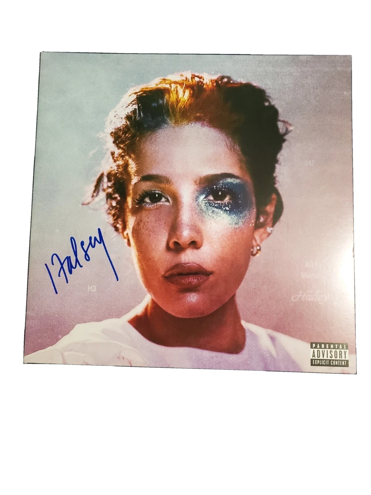 Halsey SIGNED Beckett Authentic Manic VINYL with Disc BAS COA