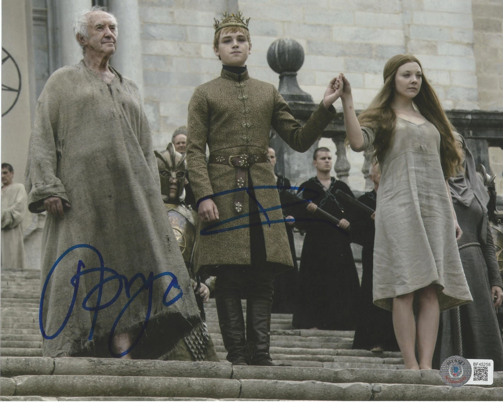 Jonathan Pryce and Dean Charles Chapman Beckett Authentic Game Of Thrones Signed
