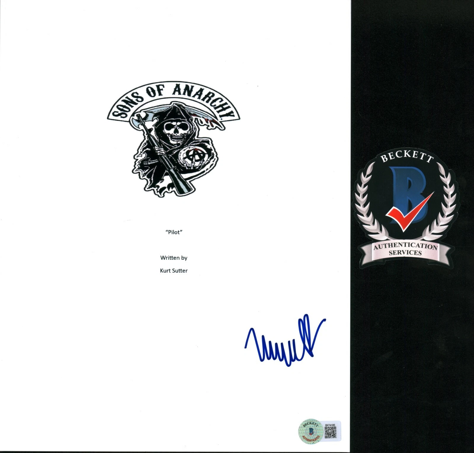 MAGGIE SIFF SIGNED SONS OF ANARCHY FULL PILOT SCRIPT  BECKETT BAS COA