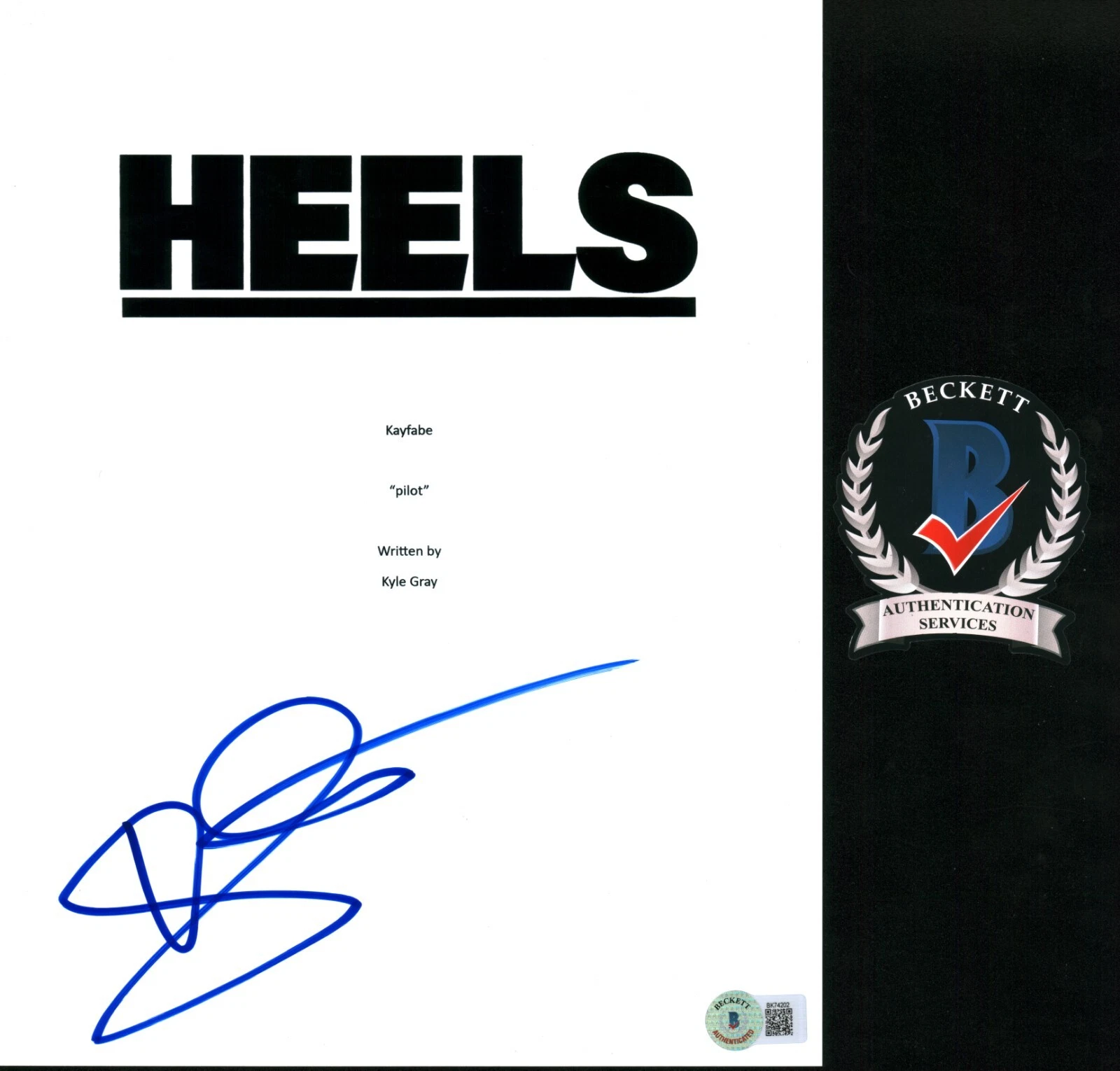 KELLI BERGLUND SIGNED HEELS PILOT TV SCRIPT BECKETT BAS COA WRESTLING SHOW