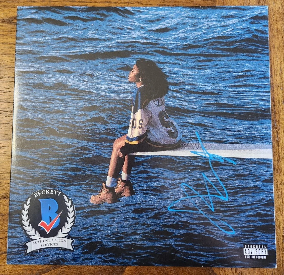 SZA SIGNED SOS VINYL LP BEAUTIFUL TALENTED SINGER SOUNDTRACK BAS COA BECKETT