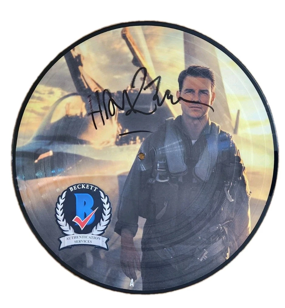 HANS ZIMMER SIGNED TOP GUN MAVERICK VINYL PICTURE DISC LP BECKETT BAS COA