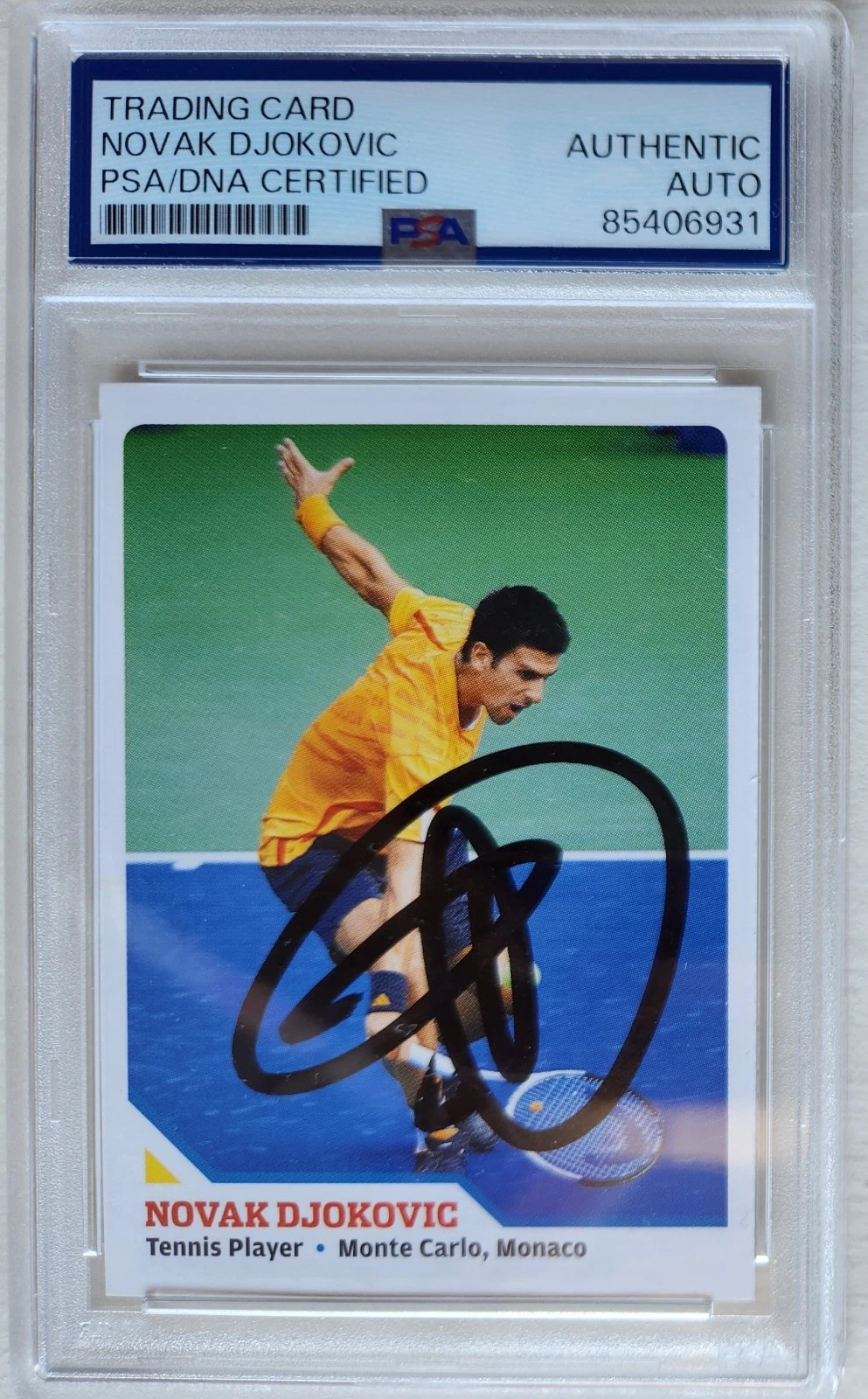 Novak Djokovic Signed Rookie Sports Illustrated Kids Autographed PSA/DNA Slab