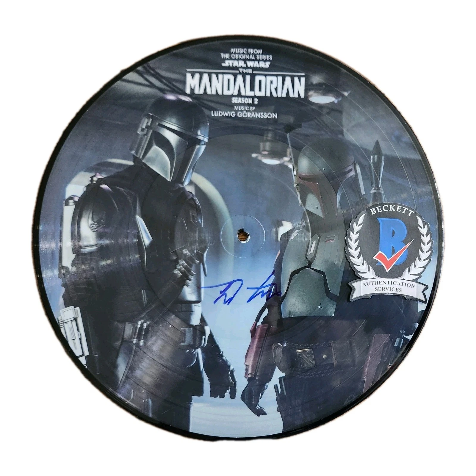 Ludwig Goransson SIGNED The Mandalorian Vinyl Picture Disc Season 2 RARE BAS COA