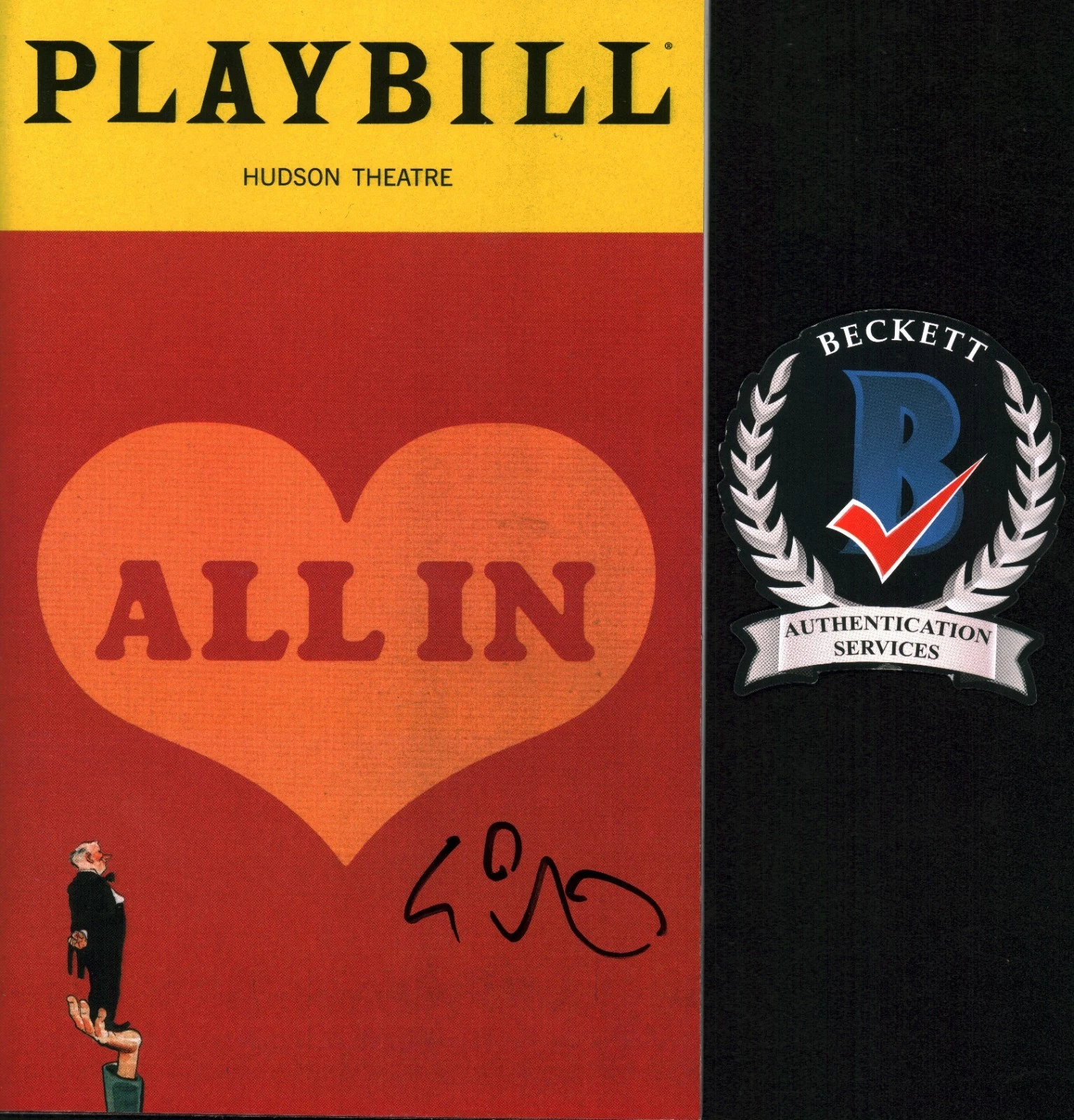 Lin Manuel Miranda Signed ALL IN Broadway Playbill Hamilton In The Heights Coa