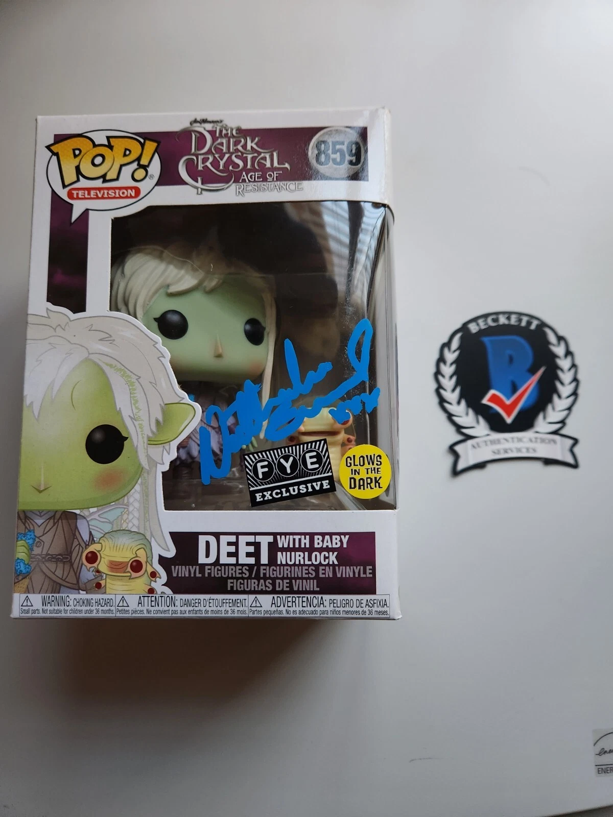 NATHALIE EMMANUEL SIGNED DARK CRYSTAL DEET FUNKO POP BECKETT BAS COA 859