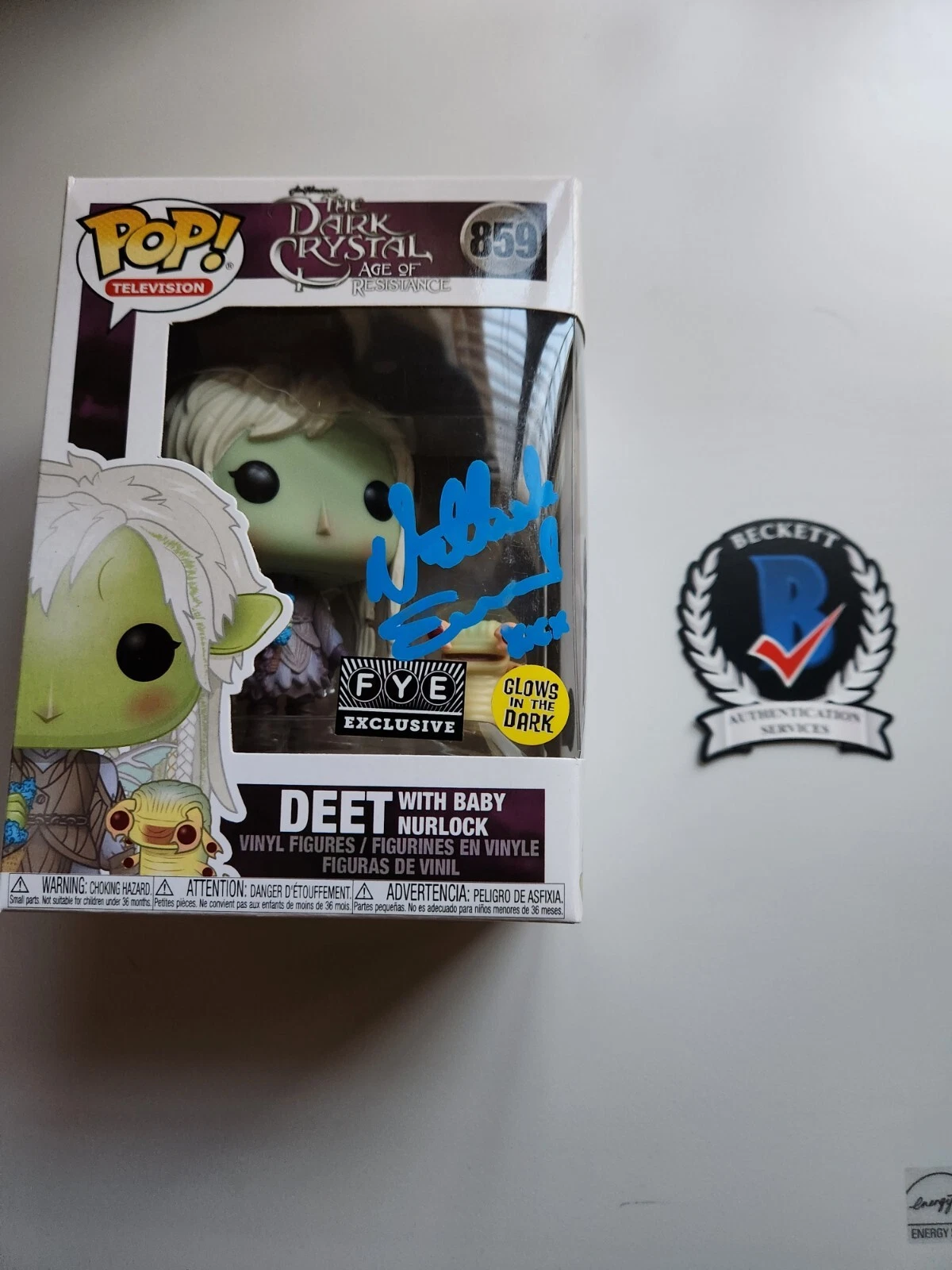 NATHALIE EMMANUEL SIGNED DARK CRYSTAL DEET FUNKO POP BECKETT BAS COA 859