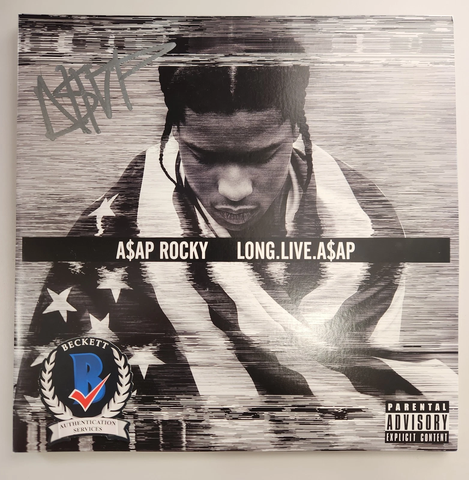 ASAP Rocky Autographed Signed Long Live A$AP Vinyl Rapper Rihanna Ferg BAS COA