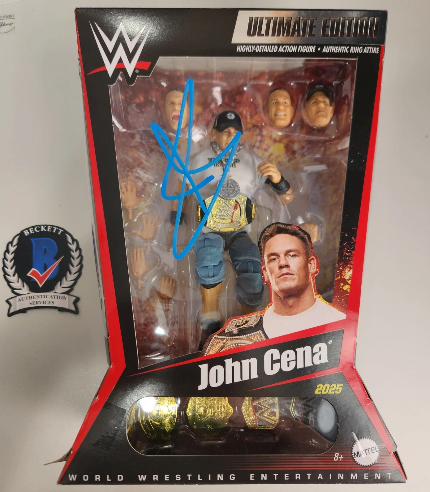 John Cena Signed PROOF Mattel Ultimate Edition Figure SDCC Limited WWE  BAS COA