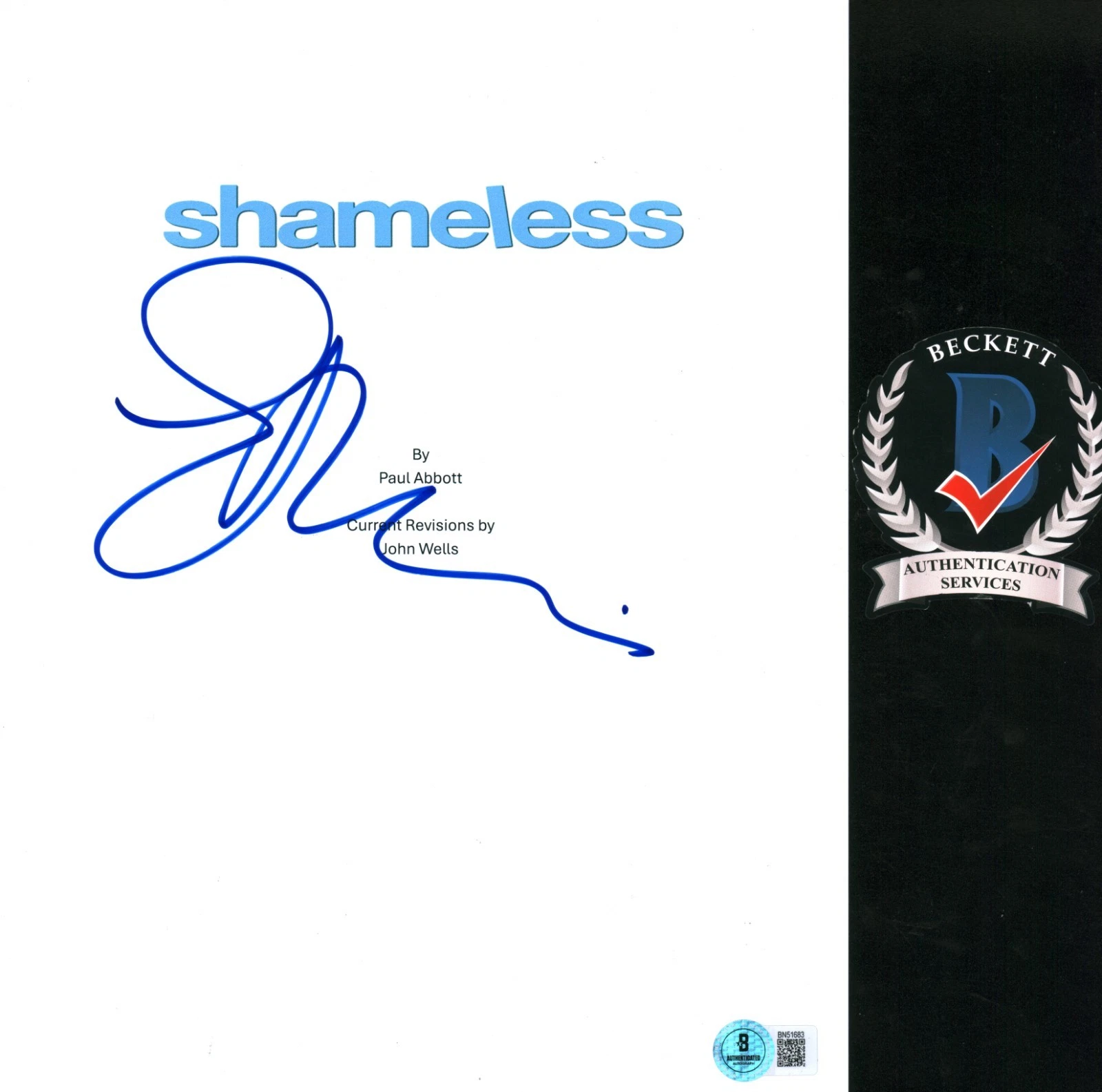 Emmy Rossum Signed Shameless Full Pilot Script Fiona Gallagher Beckett COA BAS