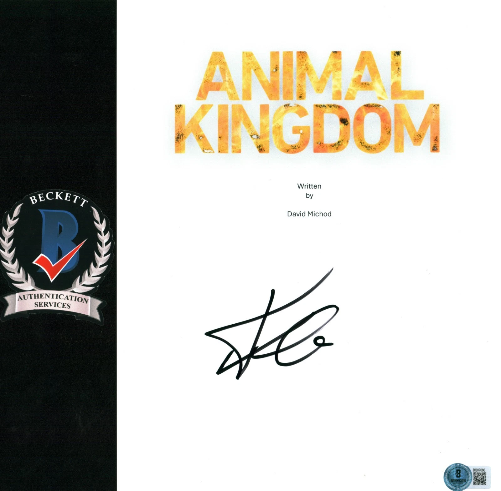 Finn Cole Signed Animal Kingdom Full Pilot Script Joshua 'J' Cody BAS COA