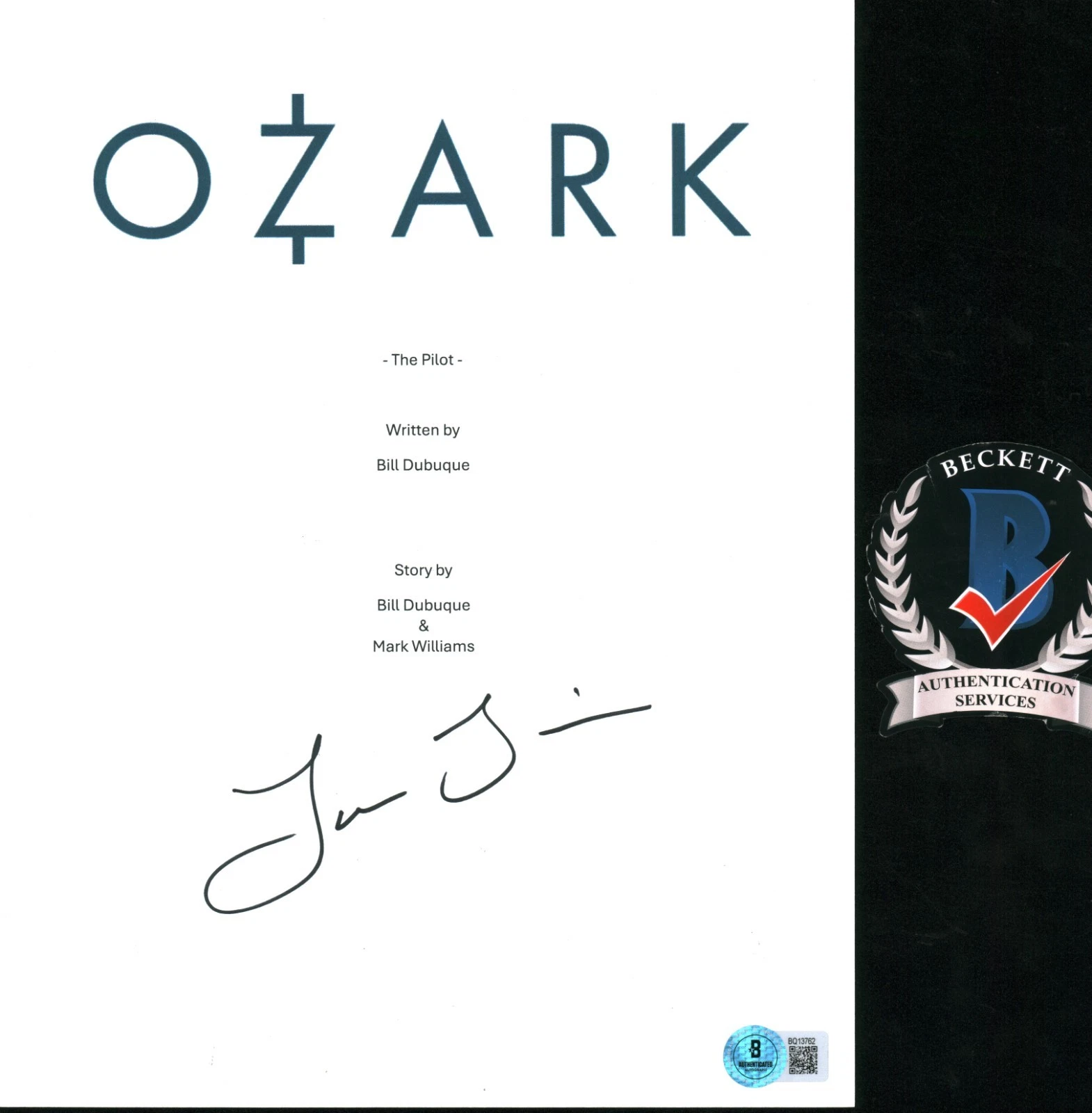 Laura Linney Ozark Signed Autographed Pilot Script BAS COA