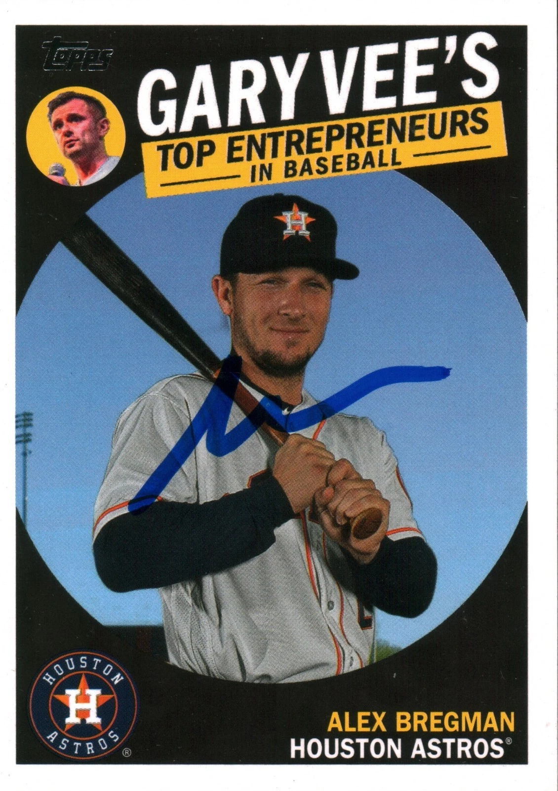 Gary Vaynerchuk Vee Signed 2019 Topps Entrepreneurs Autographed w/ Alex Bregman