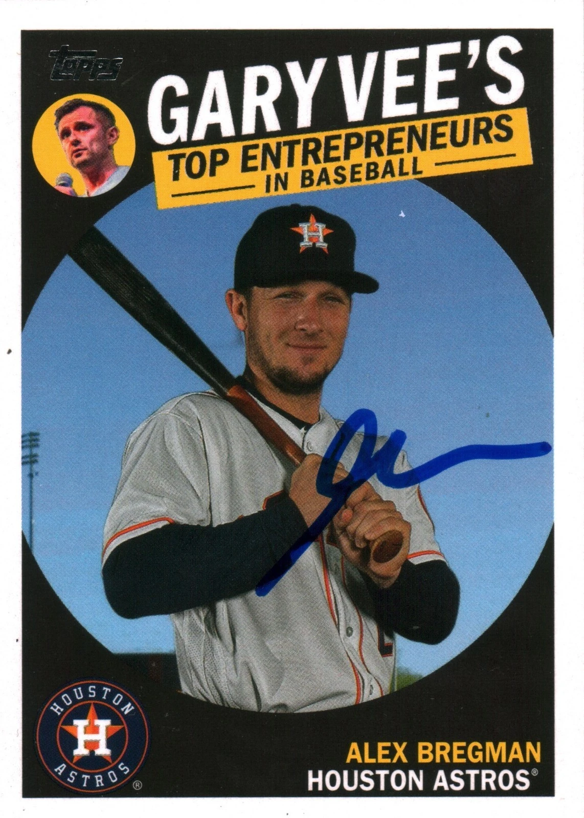 Gary Vaynerchuk Vee Signed 2019 Topps Entrepreneurs Autographed w/ Alex Bregman