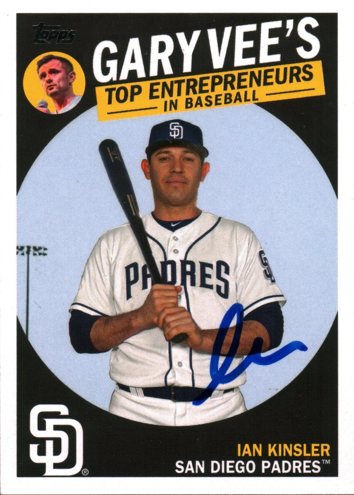 Gary Vaynerchuk Vee Signed 2019 Topps Entrepreneurs Autographed w/ Ian Kinsler