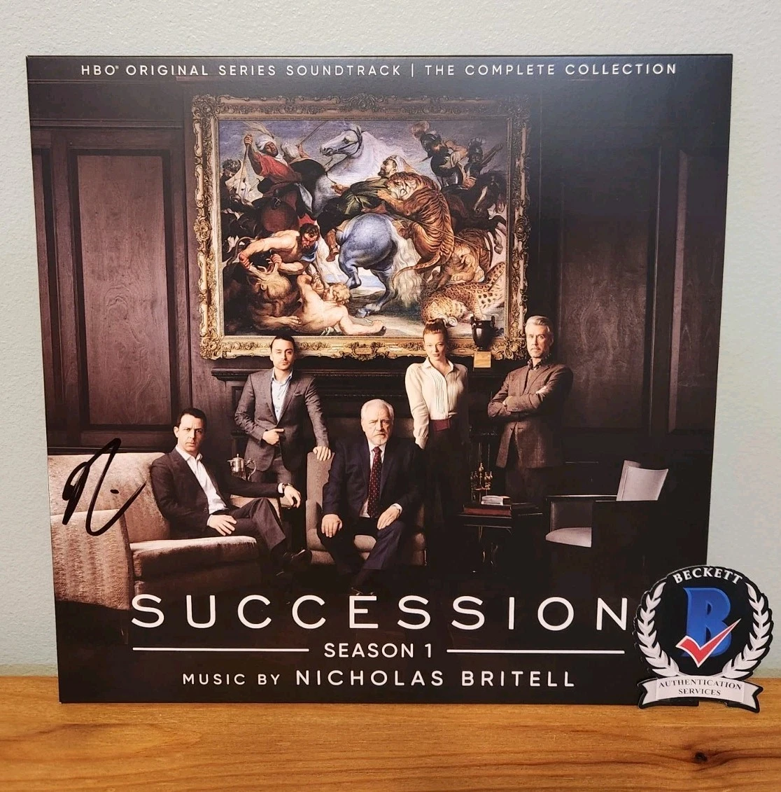 Nicholas Britell Signed Succession Vinyl Score Season 1 Composer BAS COA HBO