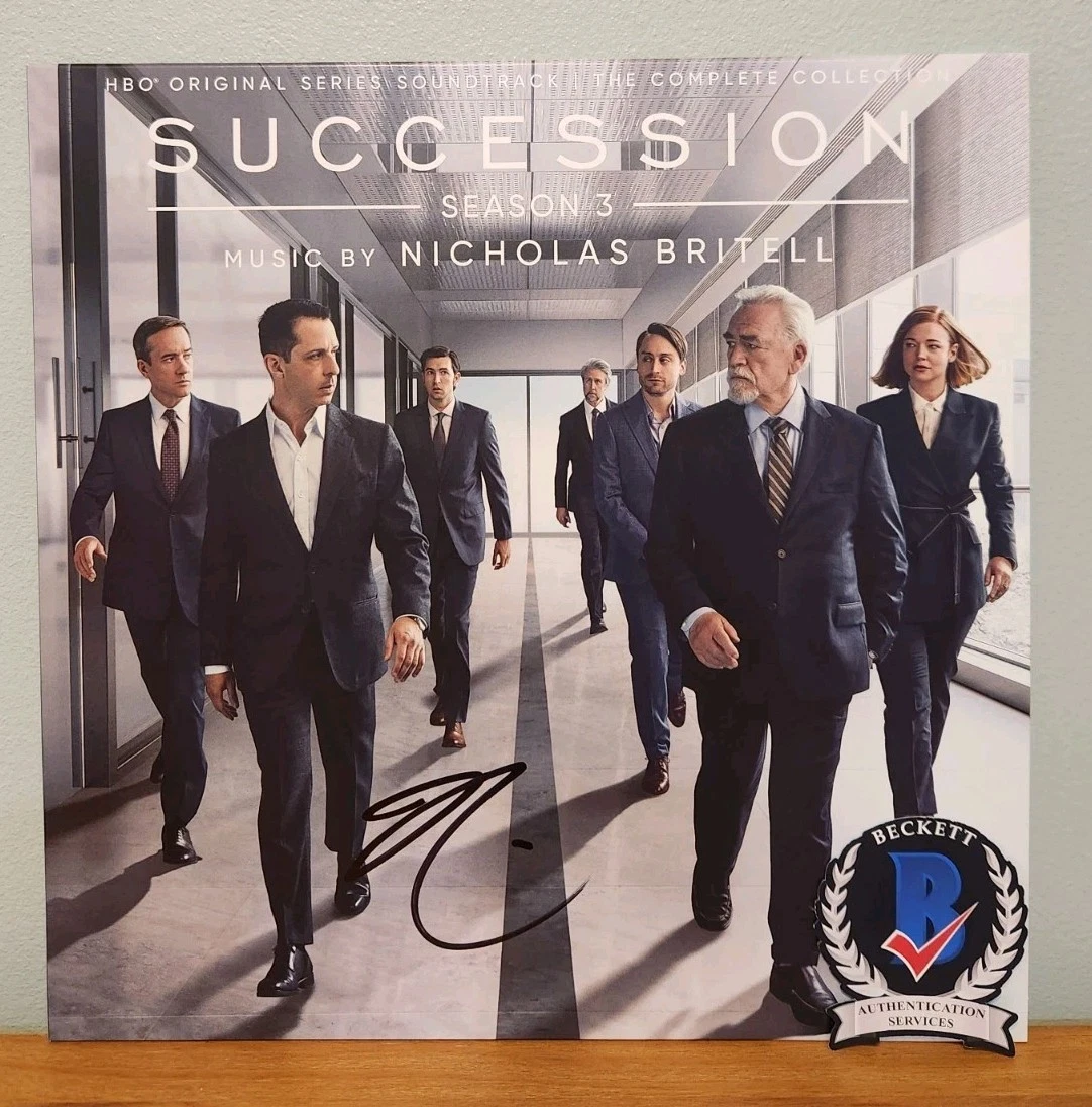 Nicholas Britell Signed Succession Vinyl Score Season 3 Composer BAS COA HBO