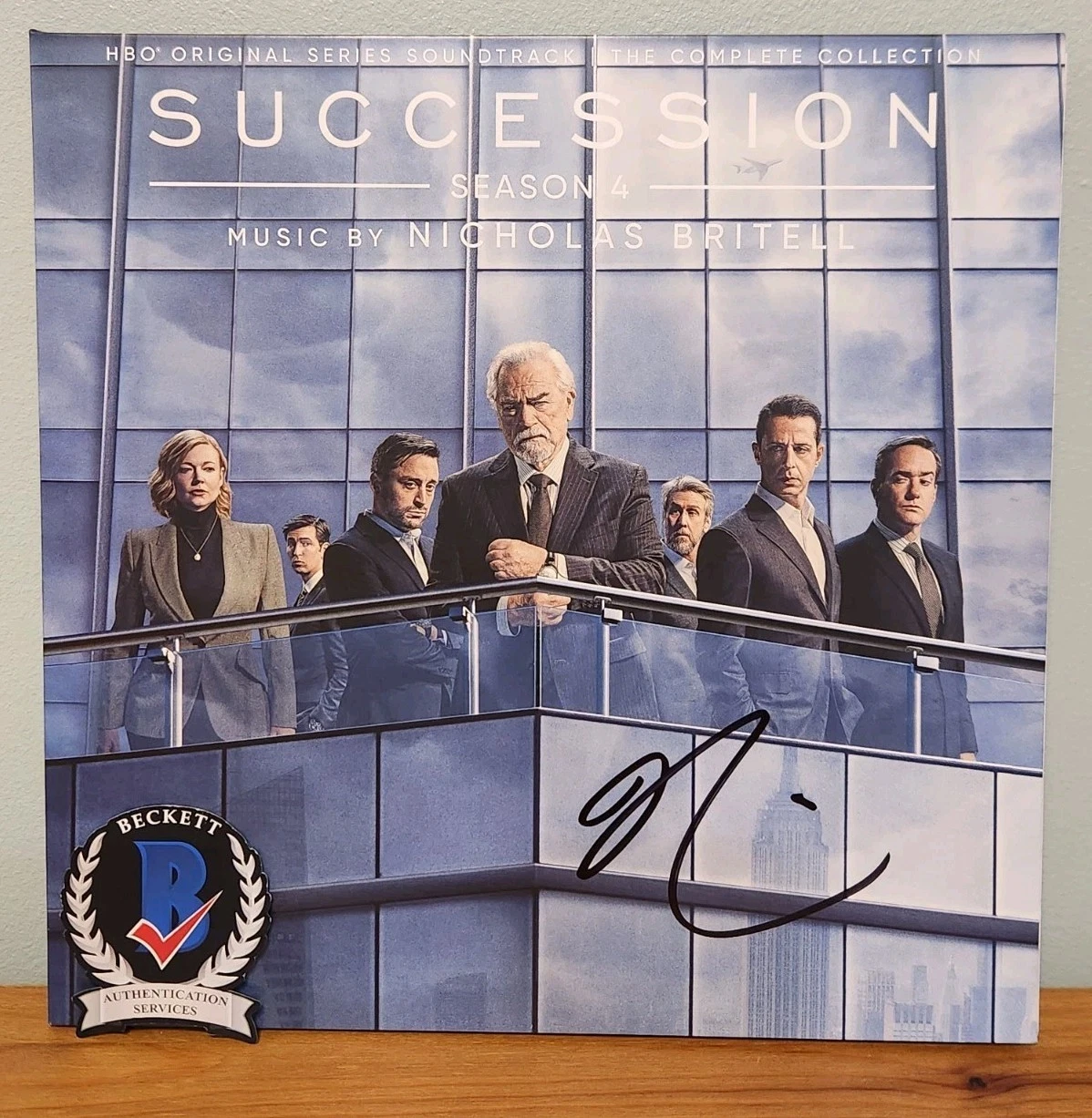 Nicholas Britell Signed Succession Vinyl Score Season 4 Composer BAS COA HBO