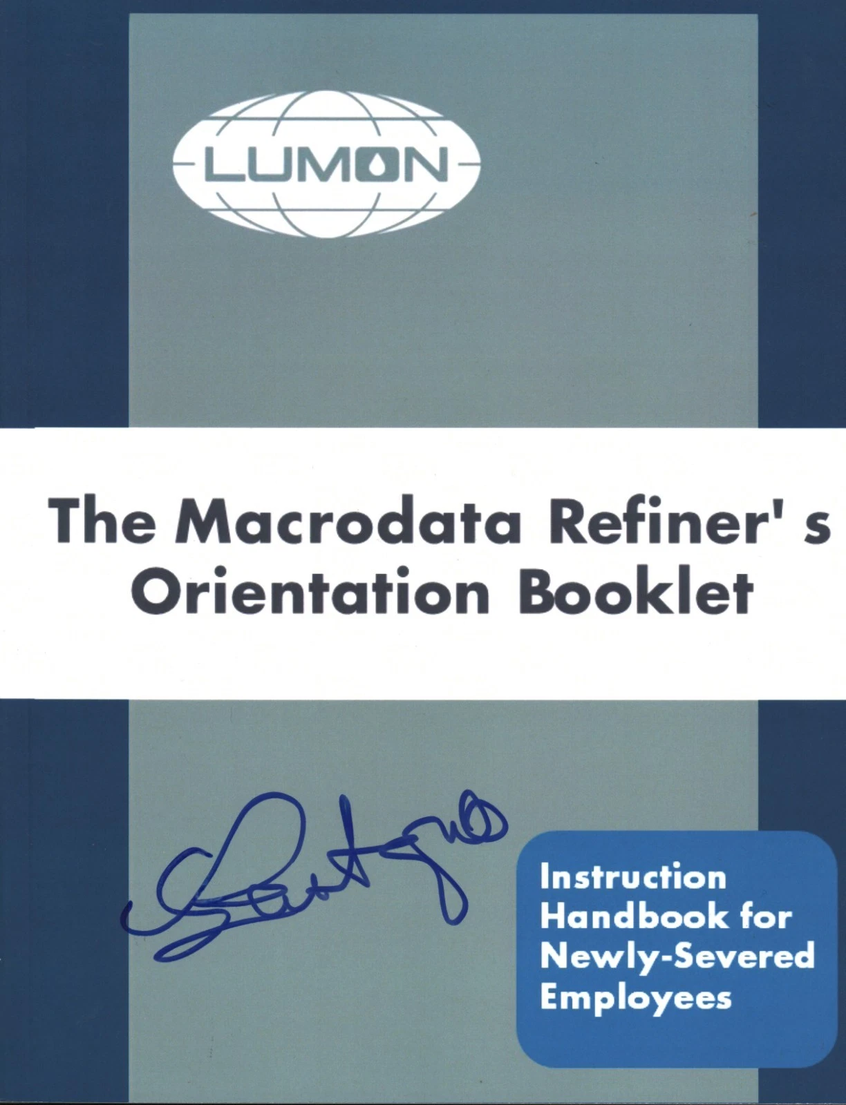 Patricia Arquette Signed Autographed Severence Lumon Employee Handbook BAS COA
