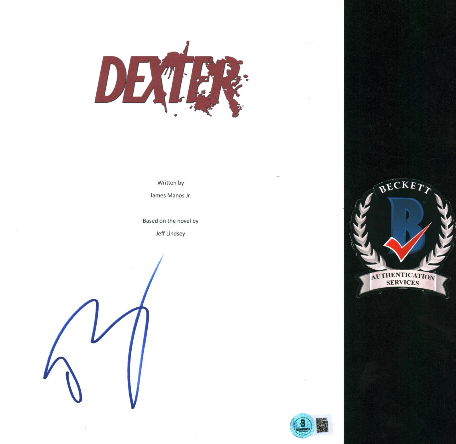 David Zayas SIGNED Dexter SGT Angel Bautista Full Pilot Episode Script BAS COA