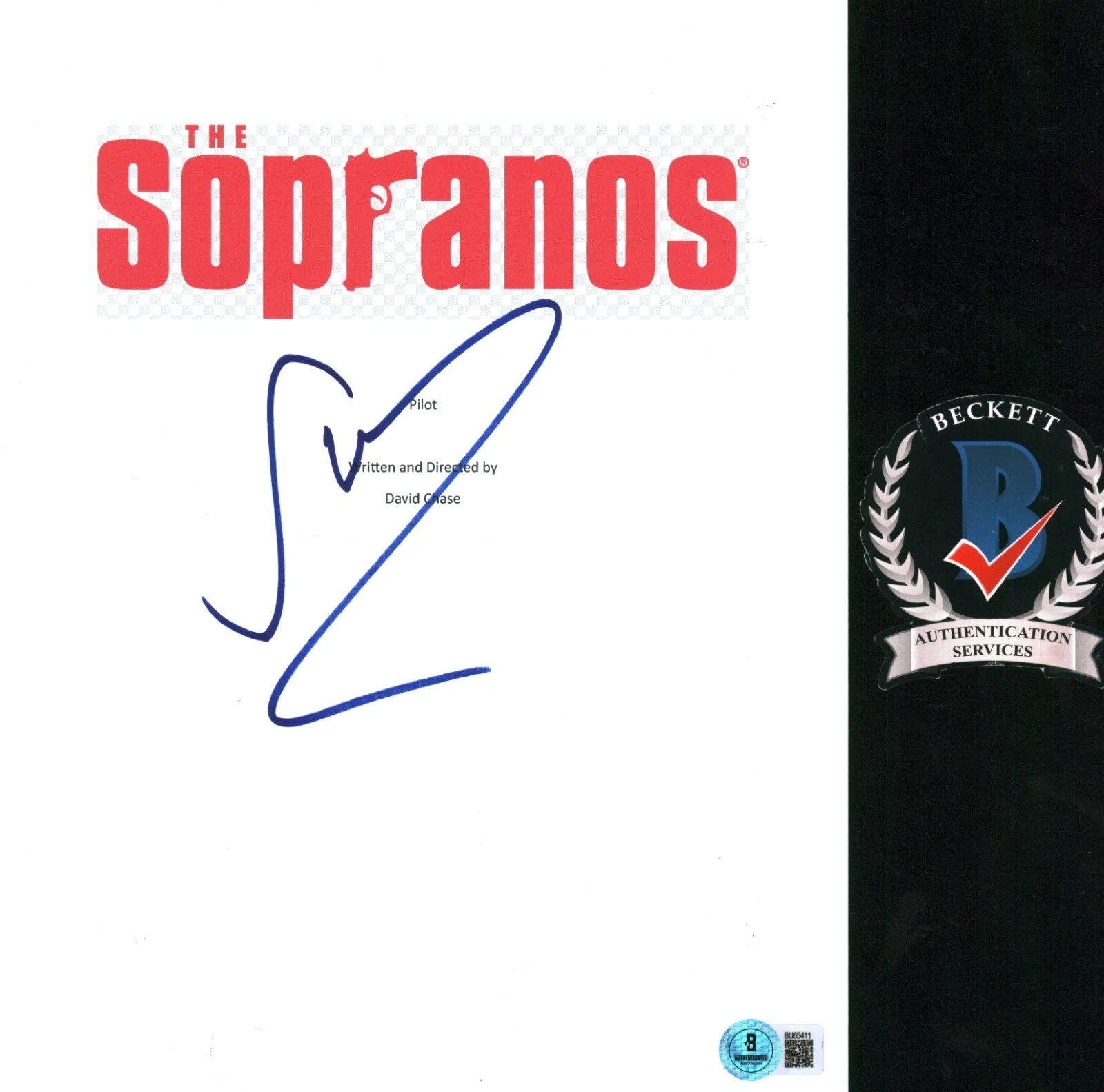 Stevie Van Zant Signed The Sopranos Full Pilot Script Silvio Dante BAS COA