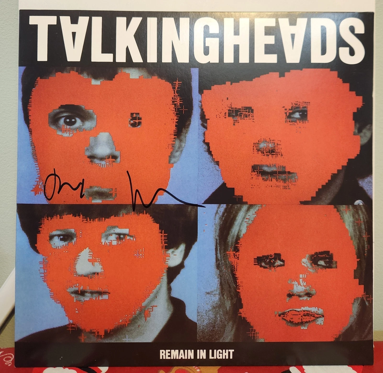 David Byrne Signed Talking Heads Remain In Light Legendary Singer Vinyl BAS COA