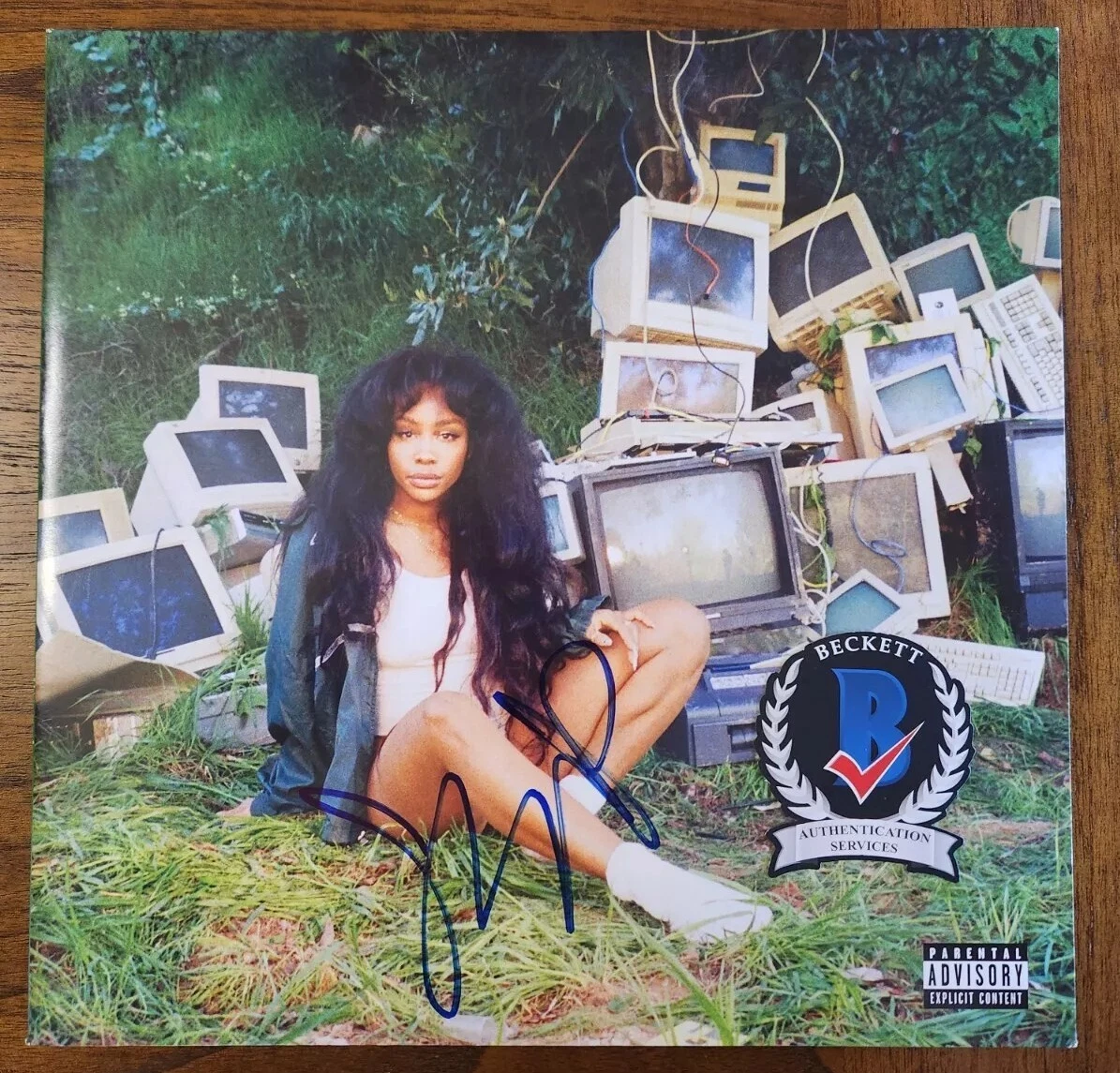 SZA SIGNED CTRL VINYL LP BEAUTIFUL TALENTED SINGER SOUNDTRACK BAS COA BECKETT