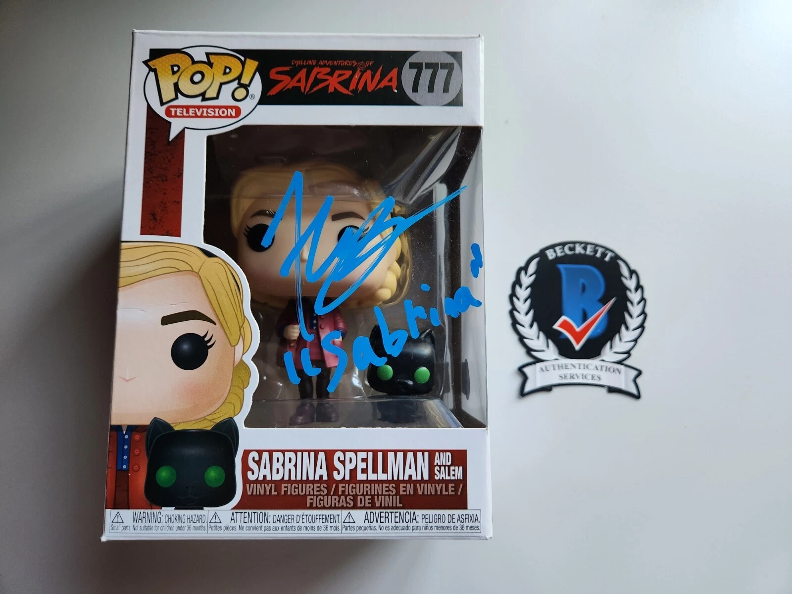 KIERNAN SHIPKA SIGNED CHILLING ADVENTURES OF SABRINA FUNKO POP BECKETT BAS COA
