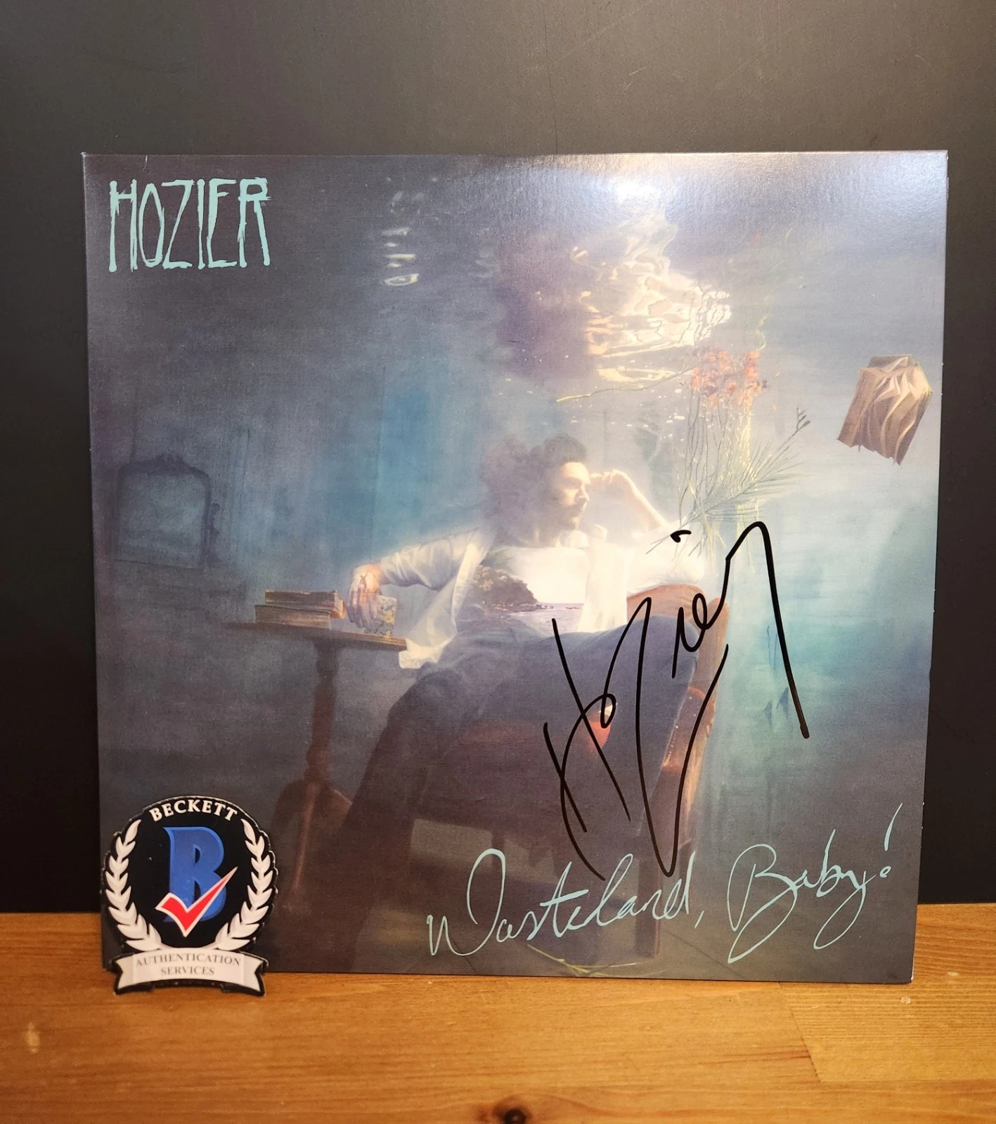 HOZIER SIGNED WASTELAND BABY VINYL LP TO SWEET SINGER BECKETT BAS COA