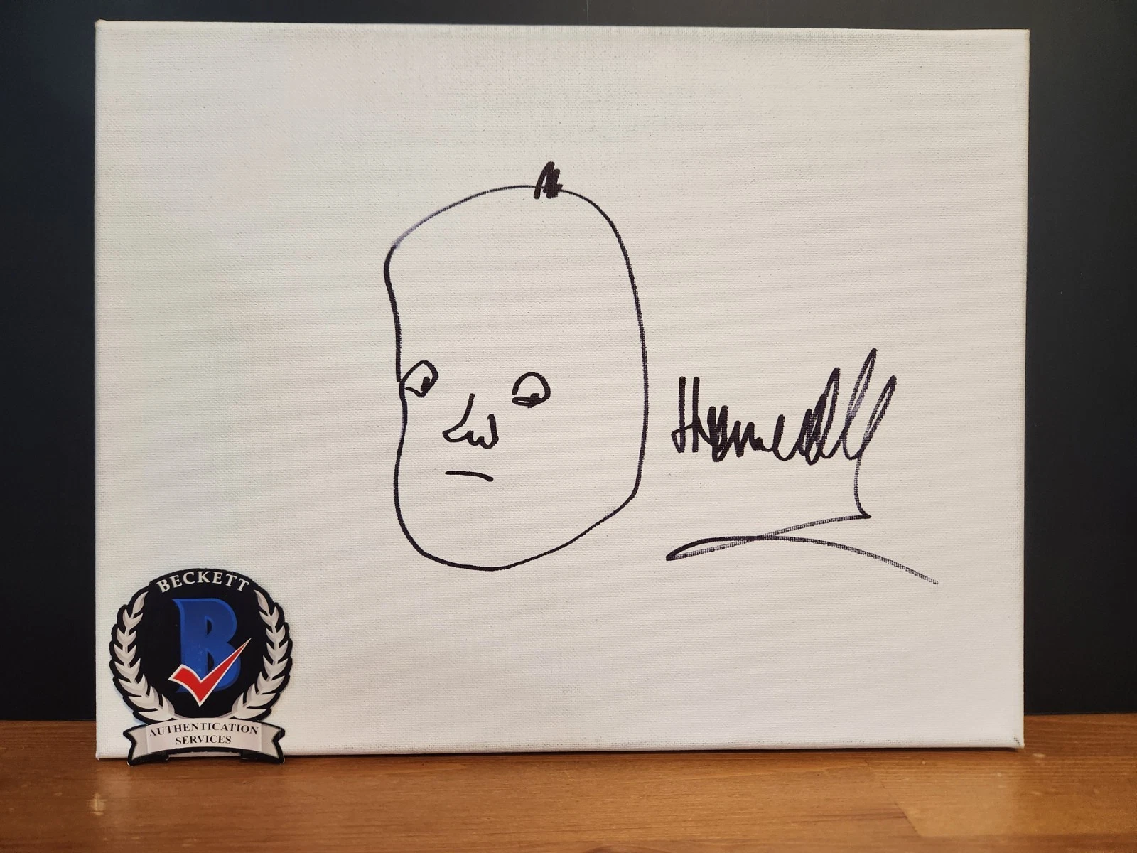 JAMIE HEWLETT HAND DRAWN SIGNED GORILLAZ ARTWORK SKETCH BAS COA DEMON DAYS
