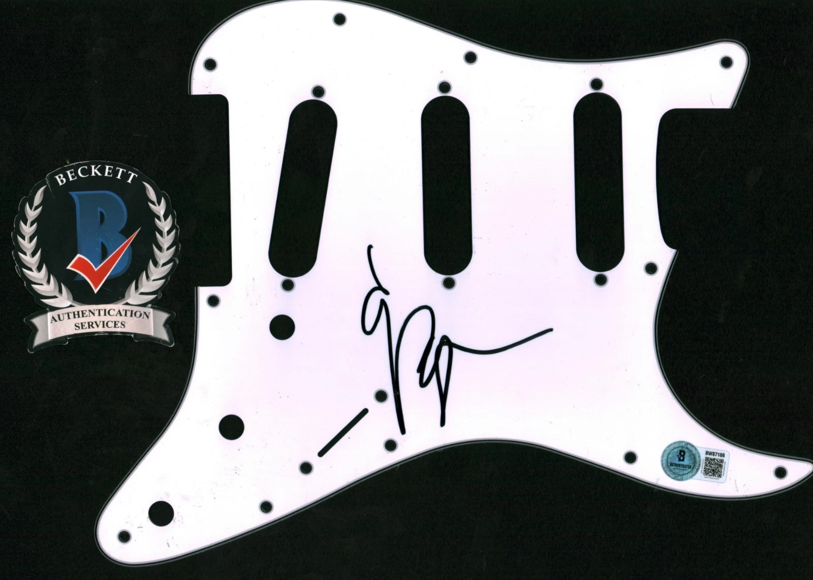 Akira Yamaoka Signed Silent Hill Legendary Composer Guitar Pickguard BAS COA
