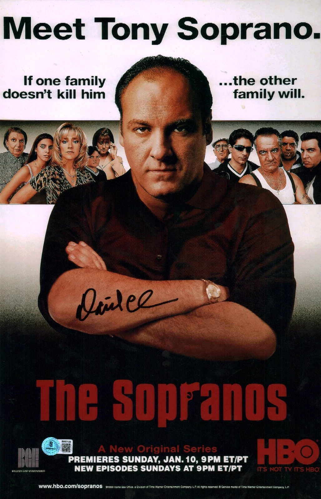 David Chase Signed Autographed The Sopranos Creator 11x17 Photo BAS COA