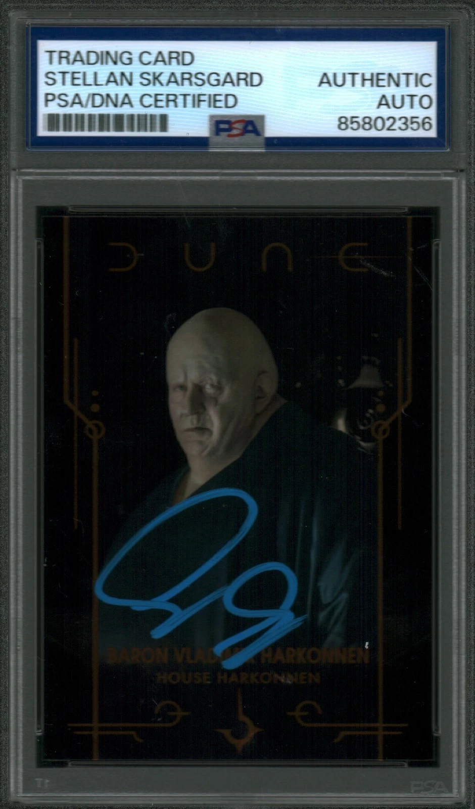 STELLAN SKARSGARD SIGNED DUNE TRADING CARD BARRON HARKONEN PSA/DNA DUNE MESSIAH COLLECTIBLE MEMORABILIA