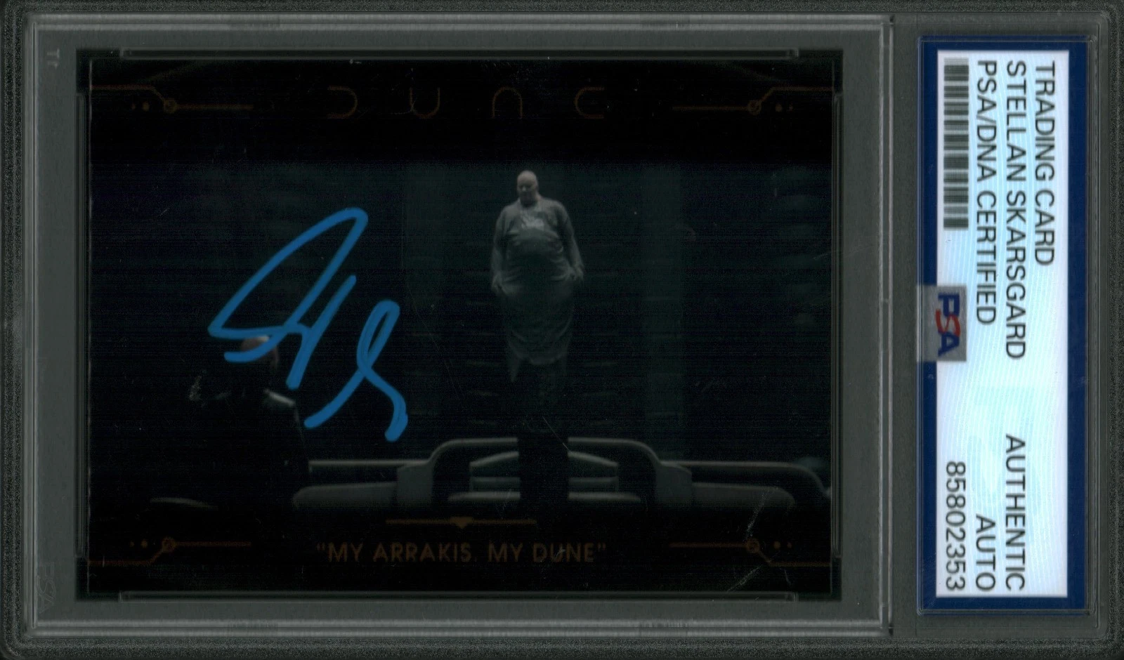 STELLAN SKARSGARD SIGNED DUNE TRADING CARD BARRON HARKONEN PSA/DNA MY ARRAKIS 48 COLLECTIBLE MEMORABILIA