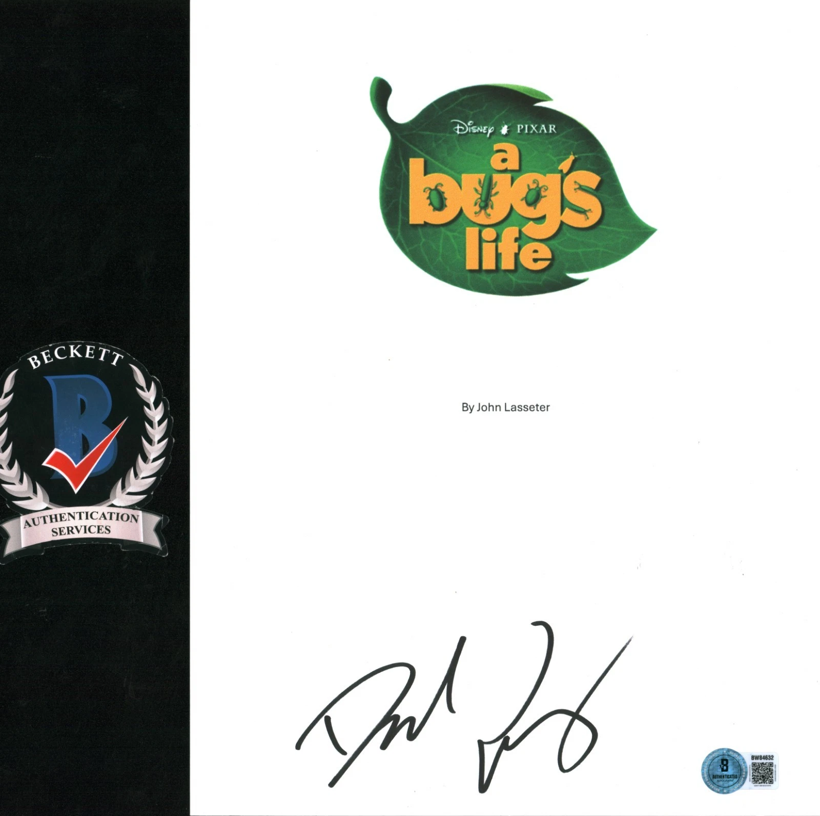 Dave Foley Signed Autographed A Bugs Life Flik Full Script Disney Beckett Coa