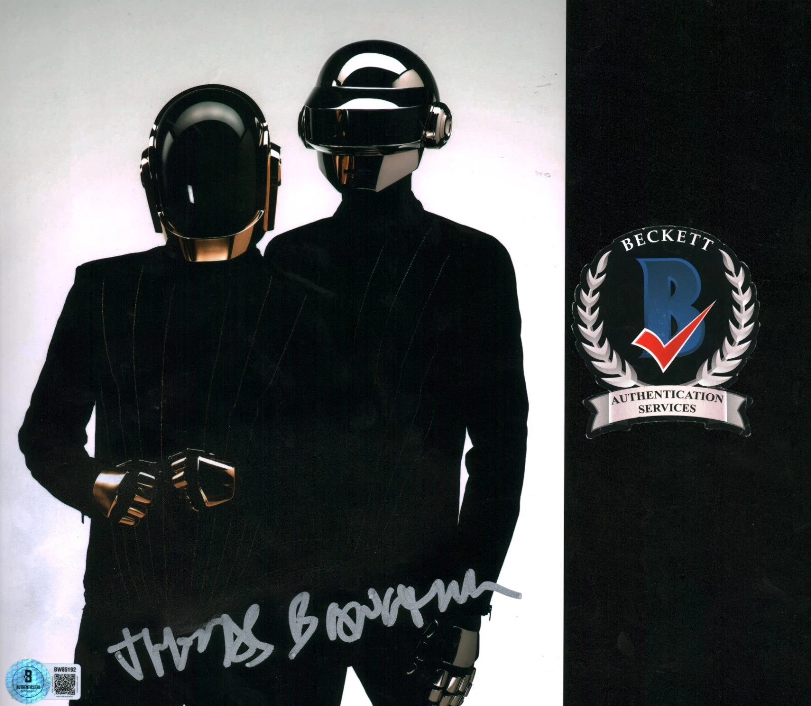 Thomas Bangalter Signed Daft Punk Legendary EDM Musician 8x10 Photo RARE BAS COA