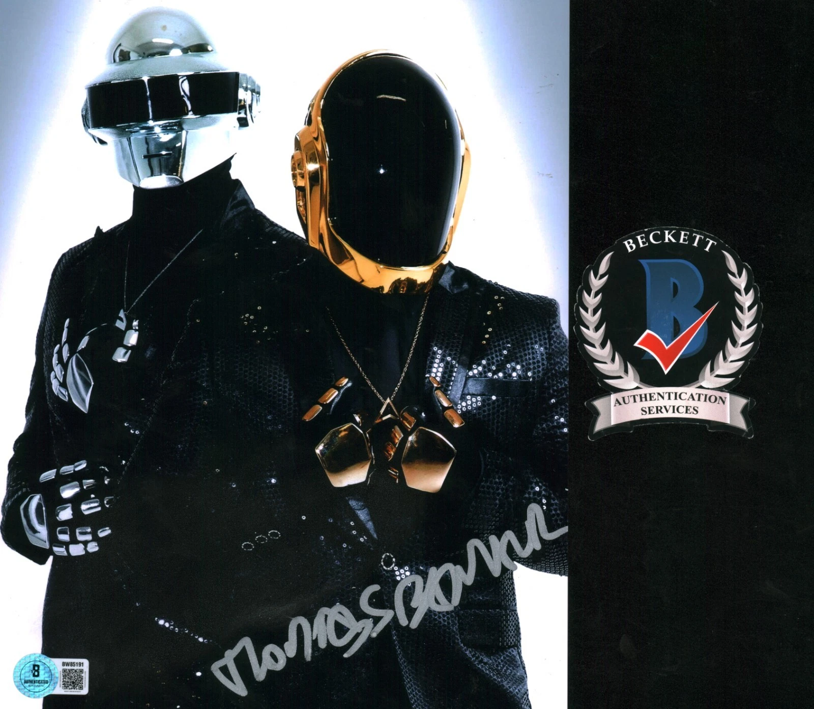 Thomas Bangalter Signed Daft Punk Legendary EDM Musician 8x10 Photo RARE BAS COA
