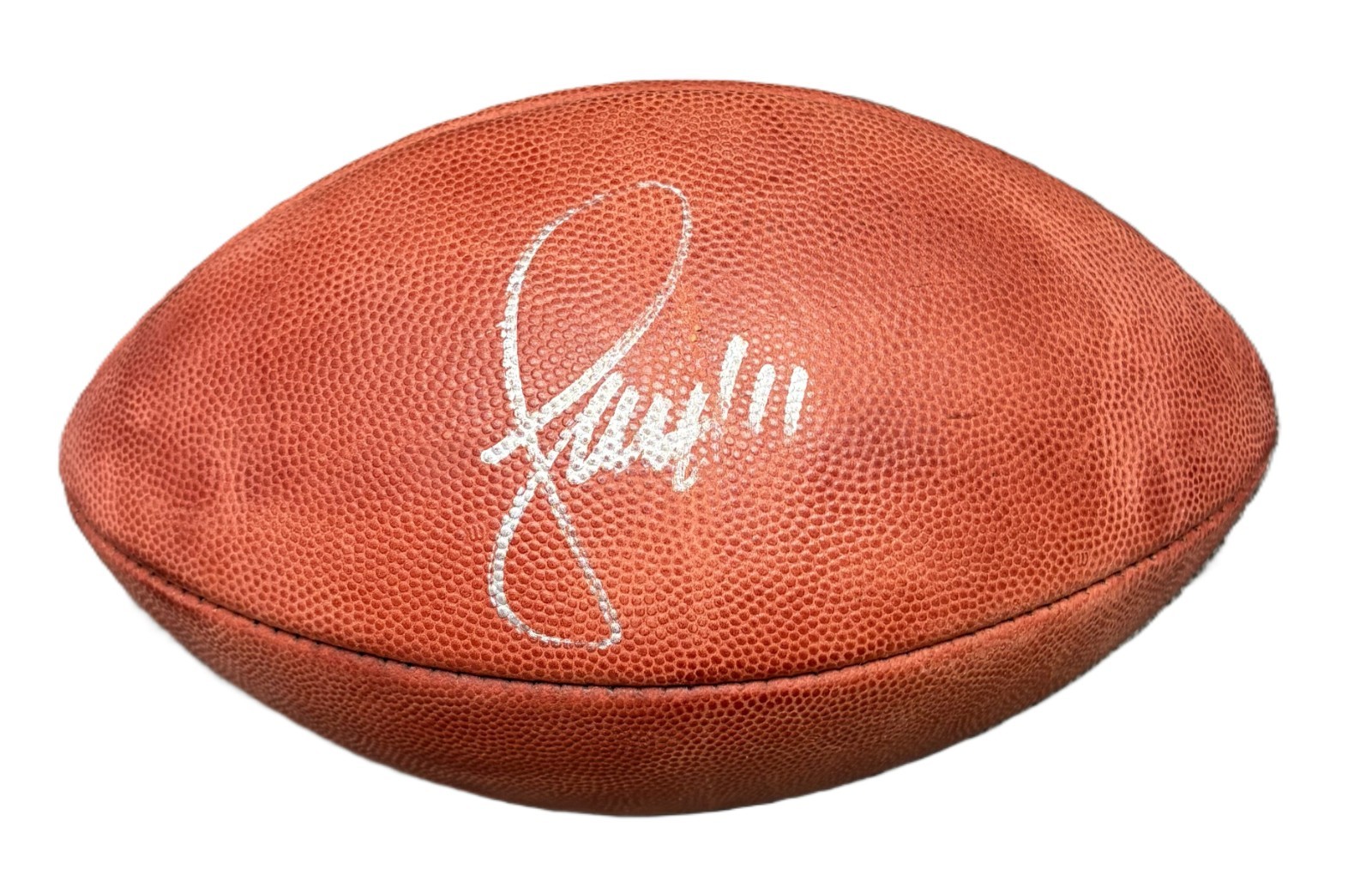 Larry Fitzgerald Signed Auto Arizona Cardinals Leather NFL Football JSA COA HOF