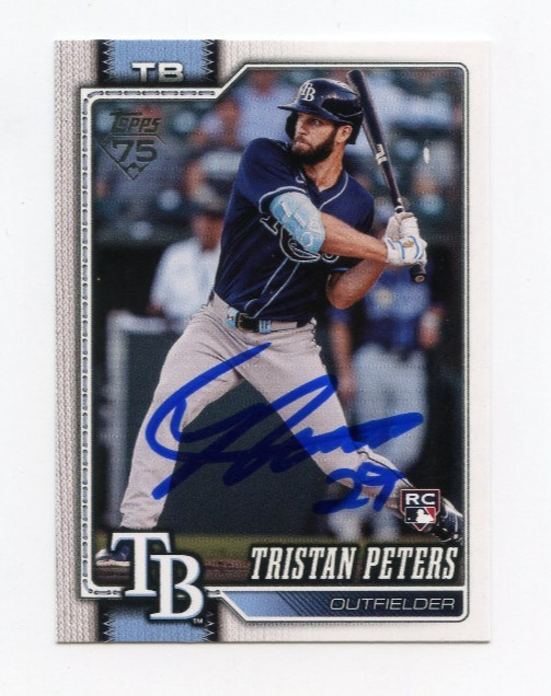TRISTAN PETERS SIGNED 2026 TOPPS BASEBALL CARD AUTO