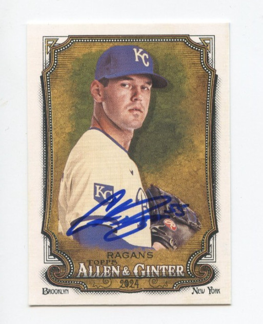 COLE RAGANS SIGNED 2024 TOPPS ALLEN & GINTER BASEBALL CARD AUTO
