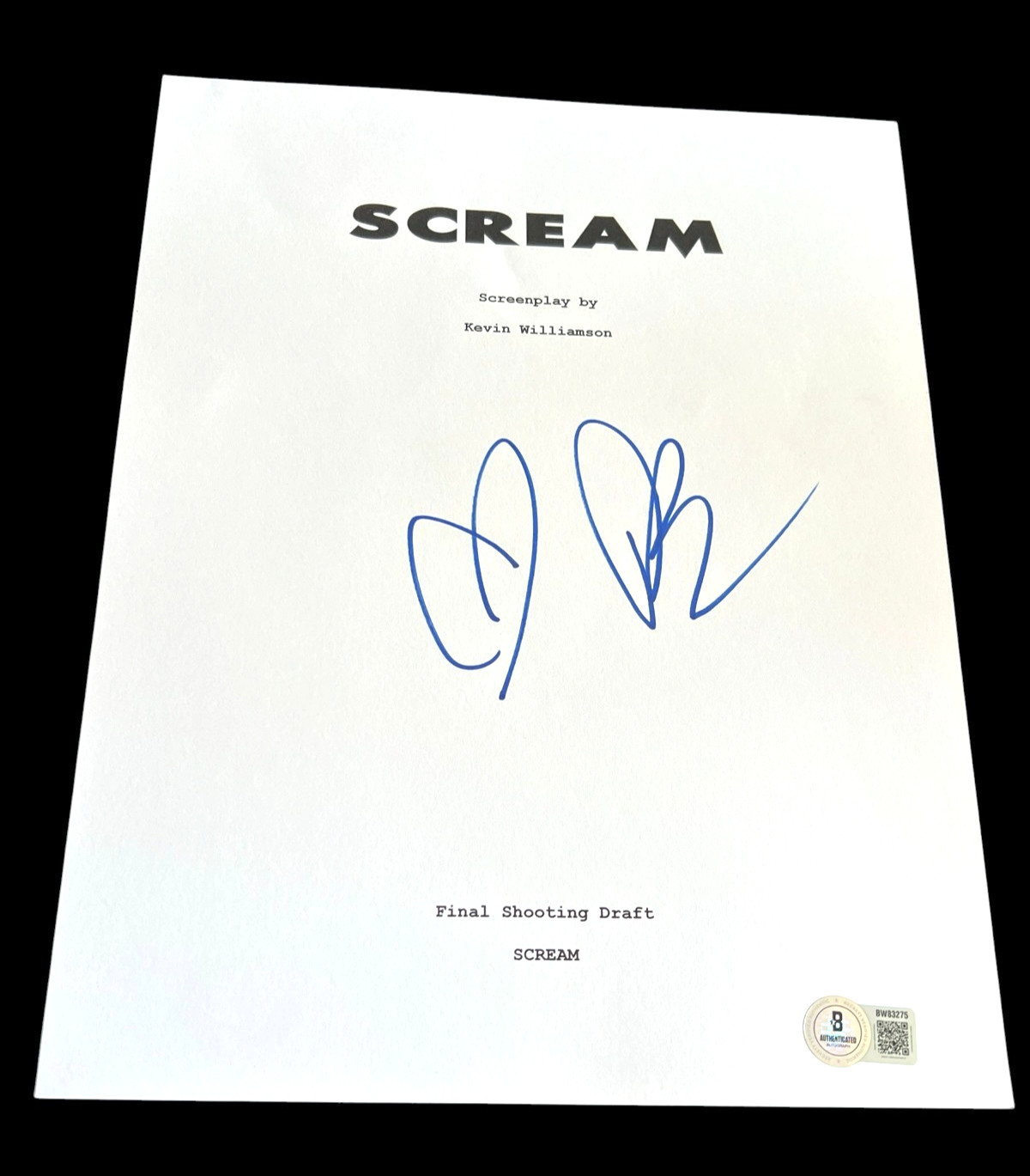 DREW BARRYMORE SIGNED AUTOGRAPH MOVIE SCRIPT SCREAM BECKETT BAS COA AUTO D