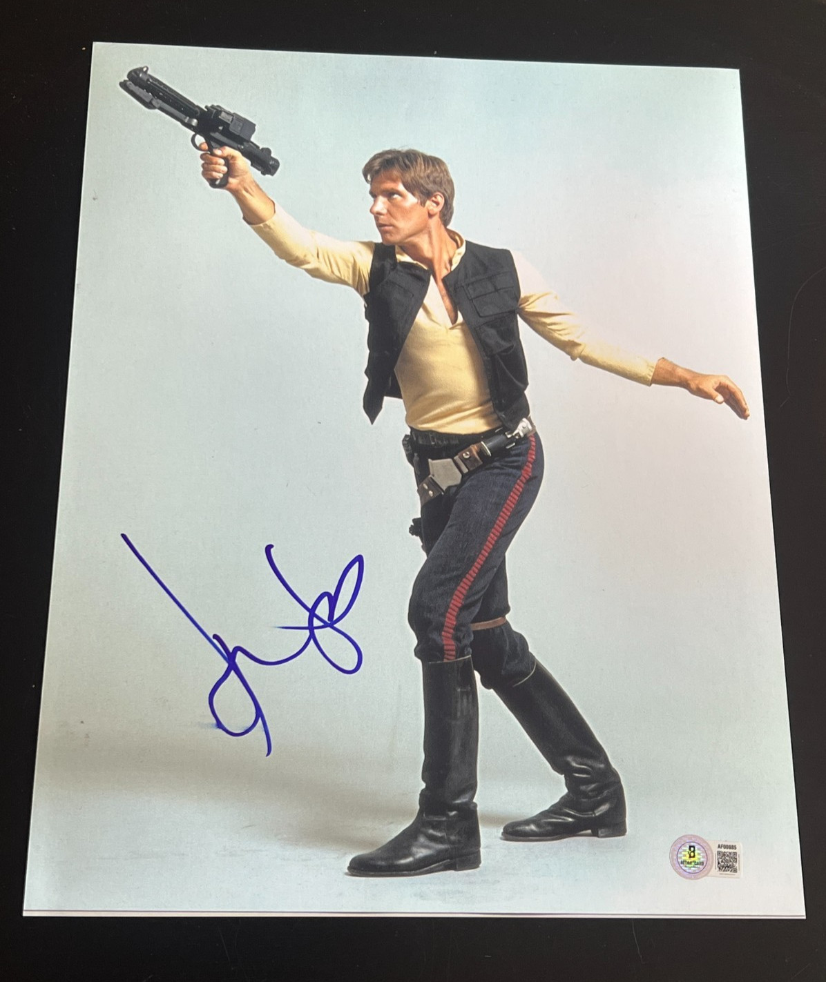HARRISON FORD SIGNED AUTOGRAPH 11x14 PHOTO STAR WARS RETURN JEDI BECKETT BAS COA