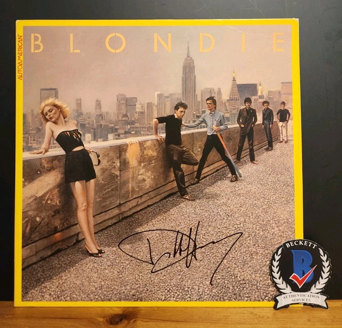 Debbie Harry Signed Blondie Vinyl Autoamerican Beautiful Blonde Singer COA BAS