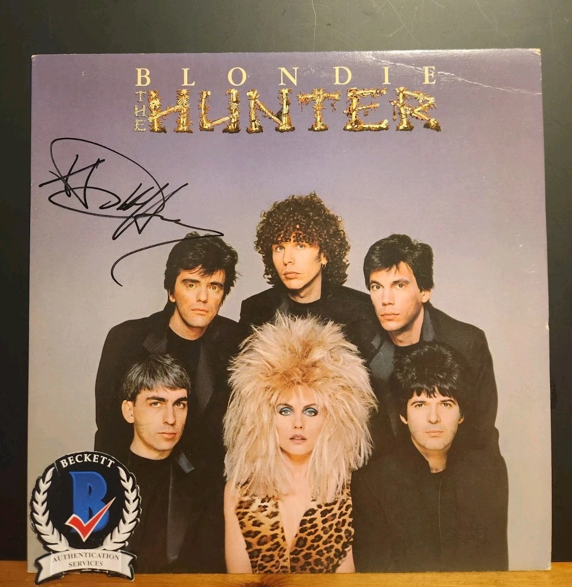Debbie Harry Signed Blondie Vinyl Hunter Beautiful Blonde Singer COA BAS Beckett