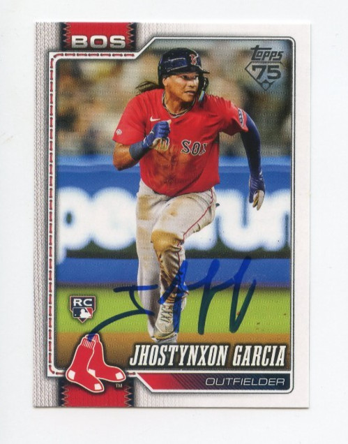 JHOSTYNXON GARCIA SIGNED 2026 TOPPS BASEBALL CARD AUTO